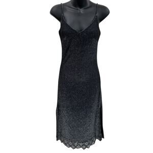 90s Rampage Chrome Shimmer Midi Dress